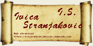 Ivica Stranjaković vizit kartica